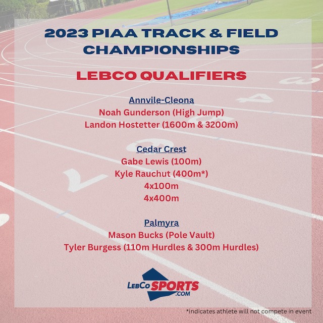 PIAA State Track & Field Championships LebCo Preview LebCoSports